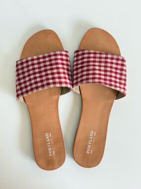 Vintage Gingham Sandals